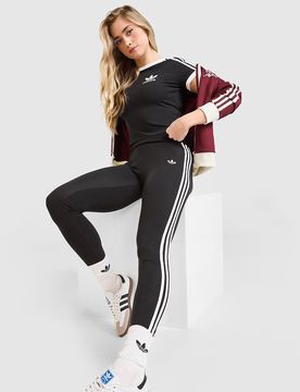 Stripes High Waist Leggings - Damen, Schwarz - female - Size: XS