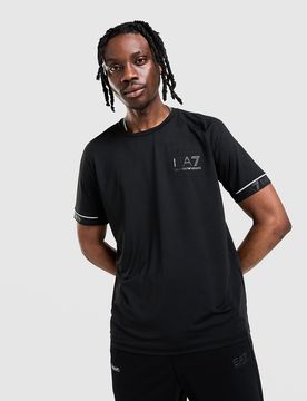 Mens Maglietta Tech Sleeve - Nero, nero nero Uomo taglia XL