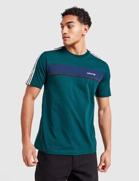 Mens Maglia Colour Block Retro - Verde, verde verde Uomo taglia M