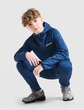 Grid Full Zip Hoodie Kinder, Blau - unisex - Size: 9-10Y