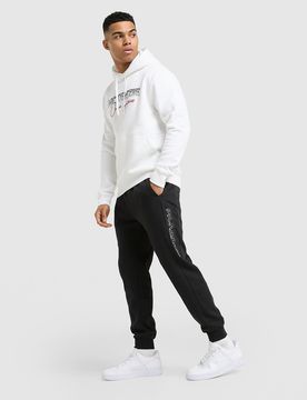 Mens Joggers Harley Fleece - Nero, nero nero Uomo taglia XS