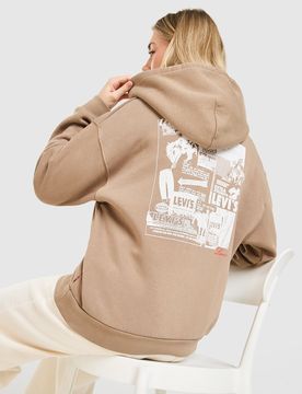 LEVI'S Western Hoodie - Damen, Braun - female - Size: XS