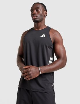 Mens Canotta 365 3-Stripes - Nero, nero nero Uomo taglia L