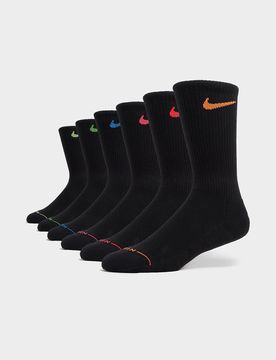 Womens 6-Pack Elevated Crew Socks - Nero, nero nero Uomo taglia 38 - 42