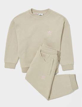 Tuta Essential Trefoil Bambino - Beige, beige beige Bambino taglia 7-8Y