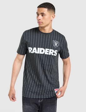 Mens MLB LA Raiders Pinstripe T-Shirt - Nero, nero nero Uomo taglia M