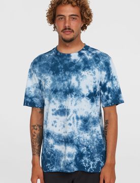 Tie Dye Graphic T-Shirt - Blau - Herren - Größe: S