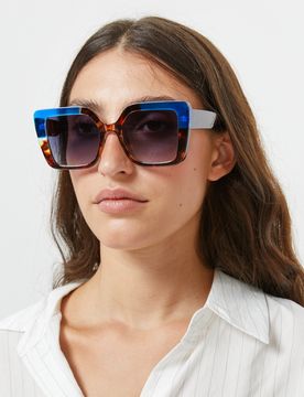 Eloisa lunettes de soleil carrées avec monture en acétate