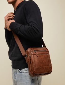 Misako Tomas bolso bandolera Camel