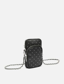 Tachita Borsa a tracolla mini per cellulare con dettagli metallizzati