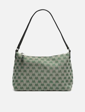 Mongra Schultertasche mit Monogramm-Print ED