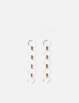 Portuna pendientes largos de círculos ED
