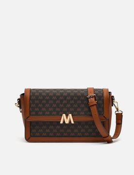Monogramm kleine Umhängetasche mit Monogramm-Print ED