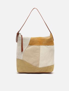 Narcisa Hobo-Tasche mit Patchwork-Muster und Used-Look ED