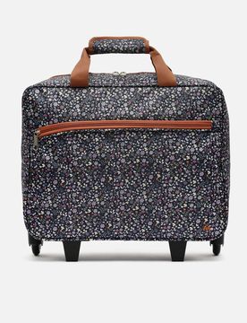 Flower rolling briefcase with print ED