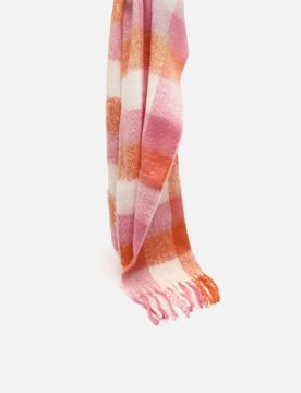 Elvia maxi checked scarf