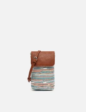 Lurdes borsa a tracolla mini per cellulare con stampa jacquard