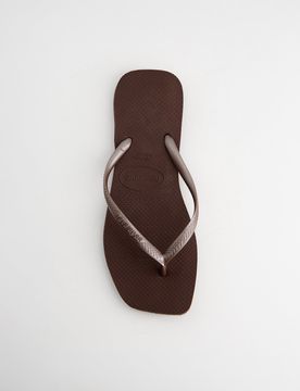 Chanclas Tiras Dark Brown Marrón, 36