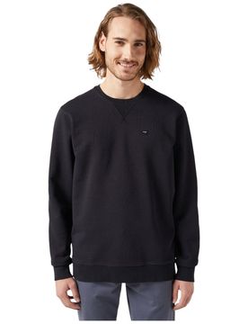 Felpa nera logo piccolo 112350535