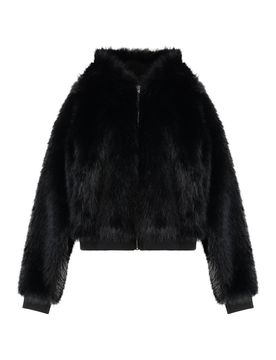 EZR Vegan Fur Hooded Jacket