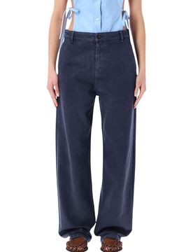 Refined Straight-Leg Trousers - Women's Size 40