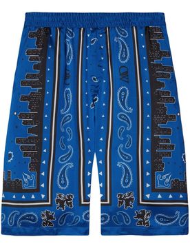 Stylish Bandana Viscose Shorts for Men