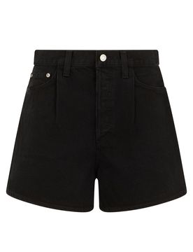 Agolde Elegant Denim Mini Shorts