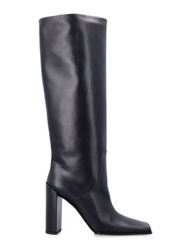 Alaia Square Knee Boots in Calfskin