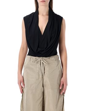 Alaia Hooded Viscose Bodysuit
