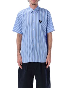 Refined Vertical Striped Cotton Shirt - Size L