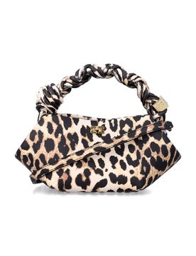 GANNI Leopard Grained Mini Bou Bag