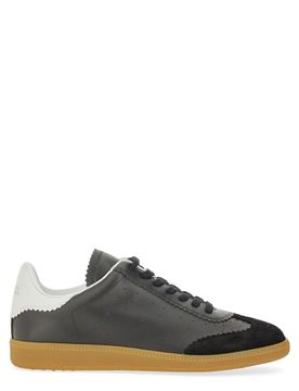 Bryce Suede-trimmed Perforated Leather Sneakers