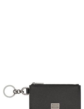 Card Holder with Ring and Logo Tag