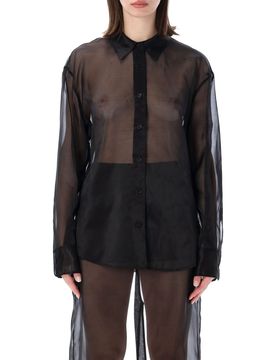 Sheer Silk Blend Shirt - Regular Fit