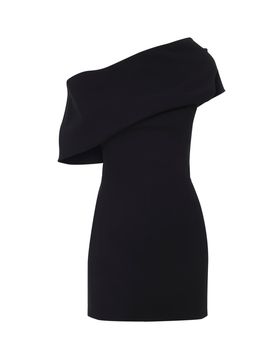 Pesce Draped One-shoulder Mini Dress