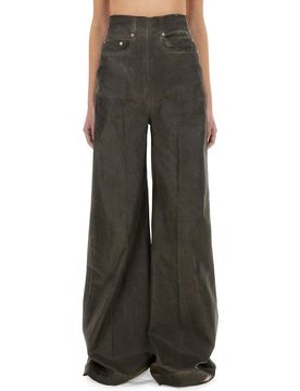 DRKSHDW Wide-Leg Double-Knee Jeans