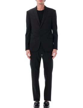 Single-breasted Suit with Notched Revers in Wool Man