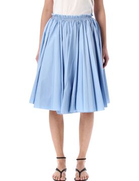 Ami Paris Gathered Midi Skirt