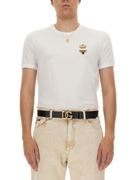 Cotton T-shirt with Embroidery