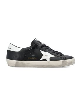 Superstar Distressed Leather Sneakers