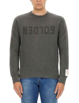Cotton Jersey Sweatshirt with Logo