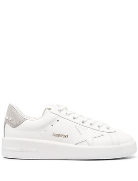 Purestar Sneakers with Glittery Silver Heel Tab