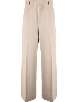 Wide Leg Virgin Wool Pants