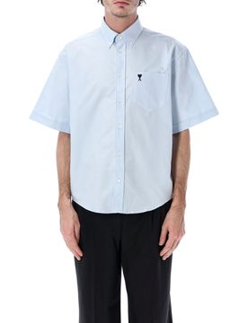 Lightweight Bowling Shirt with Chest Logo Pocket - Size Large