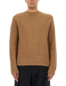 Midweight Wool Blend Crew-Neck Sweater