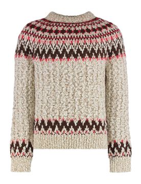 Wool-Blend Jacquard Sweater
