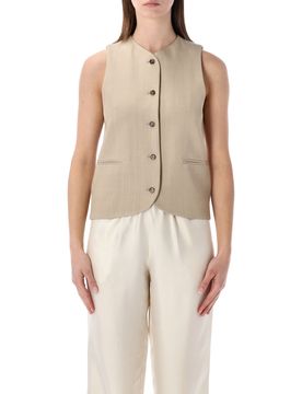 LOULOU Paco High Neck Tailored Vest
