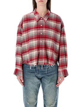 Drop Neck Relaxed Fit Shirt - Size S