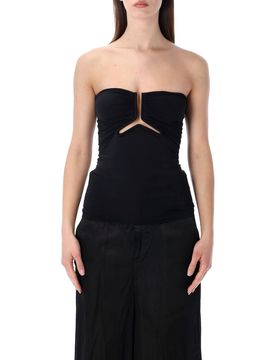 Rick Owens Ruched-effect Tube Top