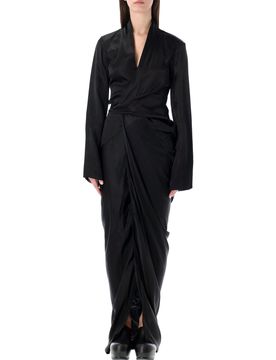 Rick Owens Wrap Asymmetric Dress